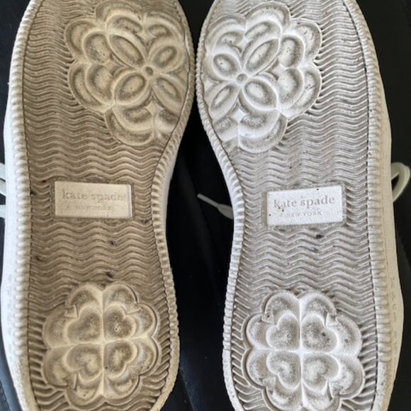 Kate Spade Tennis Shoes 7.5 White leather - Picture 8 of 10